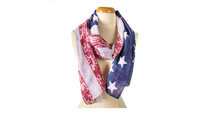 American flag scarf